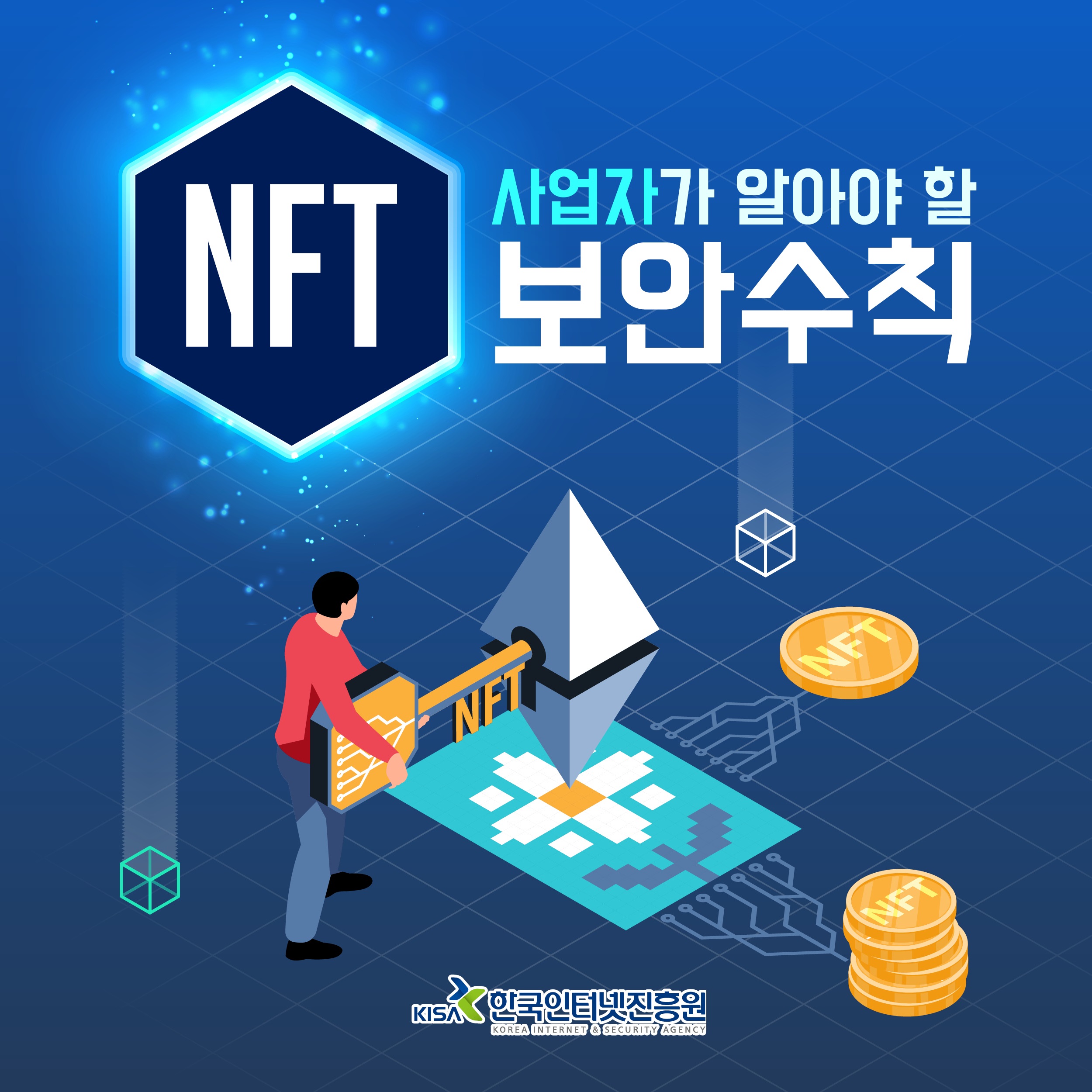 NFT
사업자가 알아야 할 보안수칙

KISA 한국인터넷진흥원